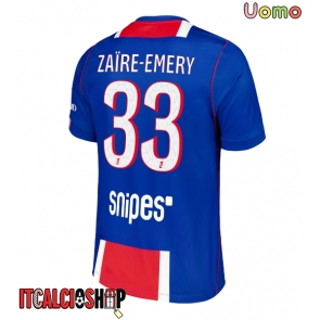 Paris Saint-Germain Warren Zaire-Emery #33 Prima Maglia 2026-27 Manica Corta